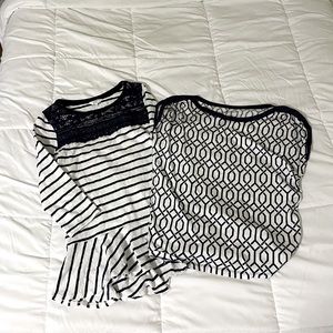 Two womens tops